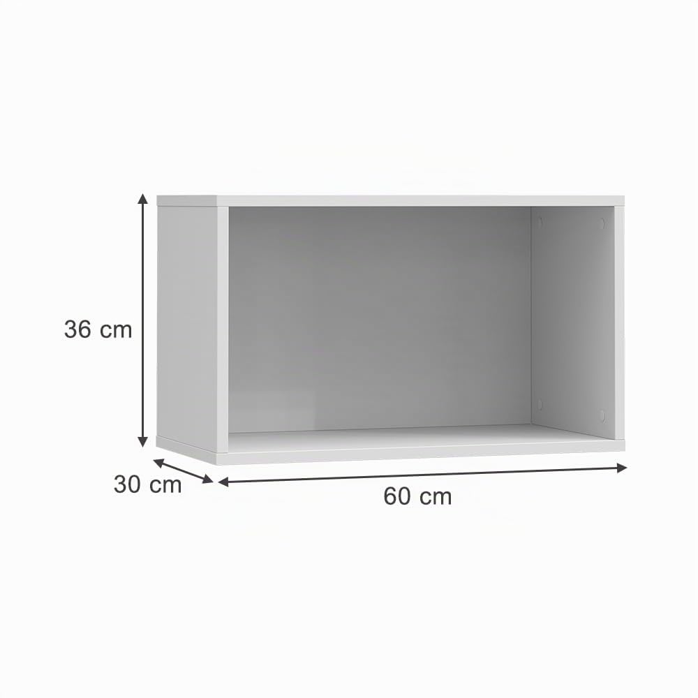 Vicco Wandregal Tomy, Weiß, 60 x 36 cm