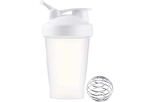 16oz Fitness Blender Bottles with Loop Top & Stainless Whisk - Perfect...