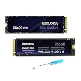 Ediloca EN600 PRO SSD 256GB PCle 3.0x4 NVMe M.2 2280 最大読込: 2800MB/s 最大書込：2000MB/s 内蔵SSD SLC キャッシュ 3D NAND TLC グラフェン冷却ステッカー ノートパソコンとデスクトップパソコン に対応 メーカー3年保証