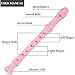Soprano Recorder Descant Flauta Recorder 8 Hole ABS Clarinet German Style Treble flute C Key for Kids Children With Fingering Chart Instructions with Cleaning Rod Bag pink (Pink)