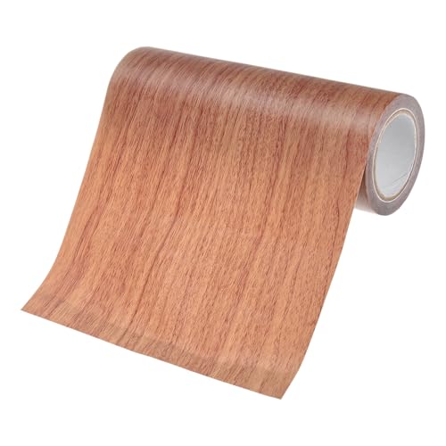 Image of M METERXITY 1-Roll Wood Grain Repair Tape, 6 Inch x 15ft Self-Adhesive Wood Floor Tape, Realistic Textured Repair Patch, Contact Paper for Furniture /Floors /Home Decor [Chocolate]