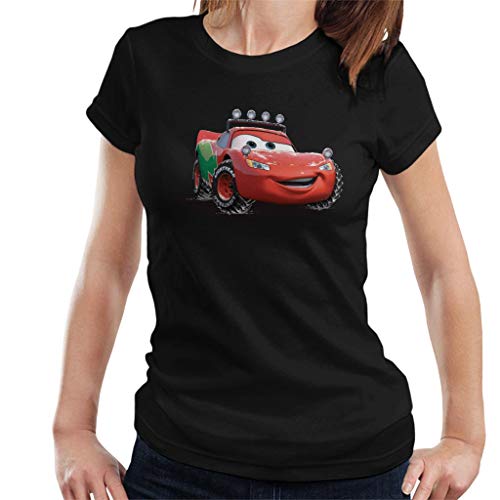 Disney Christmas Cars Lightning Mcqueen Off Road Women's T Shirt