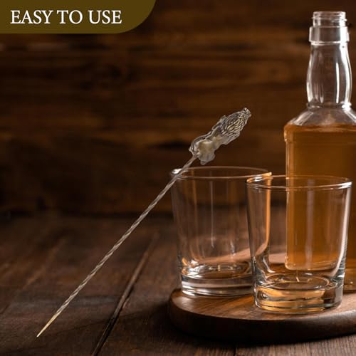 Image of Healeved Copper Cigar Needle Holder 6.06In Retro Punch Tool for Smooth Draw and Flavor Enhancer Smoking Accessory