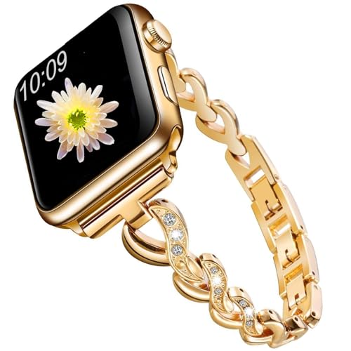 Bracelet montre Apple Watch strass idée cadeau idéal pour femmes élégantes