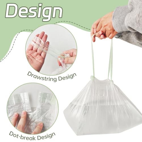 Image of 120 Pack Portable Potty Chair Liners with Drawstring,Training Toilet Seat Potty Bags,Disposable Potty Liners Bags for Kids Toddler Pet Outdoors