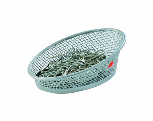 Alba Meshclip - Cesto para clips e imperdibles (metal, diseño reticulado) color gris