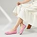 hash bubbie Women's Flats Shoes Women Comfortable Dress Shoes Pointed Toe Flats Ballet Mesh Knit Flat Dressy Slip on Business Casual Shoes (Pink,US8)