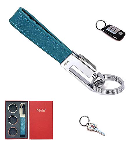 Mehr Car Keychain - Key Management with Removable Keyrings for Home & Office KC8, Blue