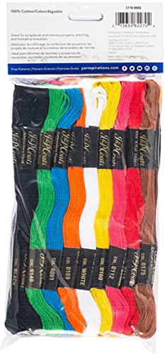 Image of Coats & Clark 6-Strand Embroidery Floss Jumbo Pack 105 /Pkg - Rainbow