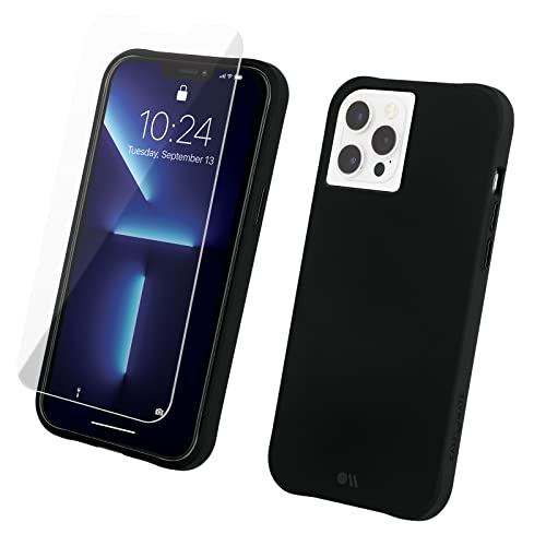 Pack de protection iPhone Lizze CASE-MATE noir ultra resistant et anti rayures