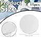 OLYCRAFT 11 Stück 5cm Aluminiumscheibe 1.5mm Dicke Runde Aluminiumbleche 1060 Aluminiumscheiben Anhänger Runde Stanzrohlinge Zum Laserschneiden Metallstanzen Schmuckherstellung DIY