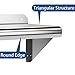 STMHOM NSF Certified Stainless Steel Floating Shelves, 12