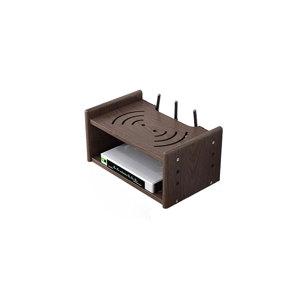 Support de Routeur Mural Boîte de Rangement de routeur WiFi, Support de décodeur multimédia décoré, étagère Murale pour routeur WiFi pour Le Bureau et la Maison Étagère de routeur WiFi