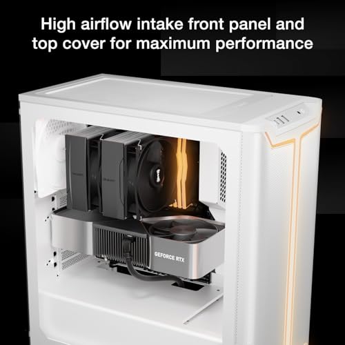 Image of be quiet! Pure Base 501 DX White PC case, high Airflow Intake Front Panel and top Cover, Maximum Performance, 3 preinstalled Pure Wings 3 140mm PWM Fans, Extraordinary air Pressure, Dynamic Design
