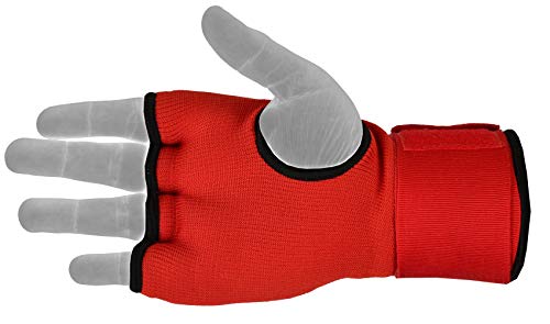 EMRAH PRO Training Boxing Inner Gloves Hand Wraps MMA Wraps Mitts - X (Red, Large)
