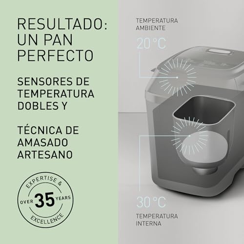 Panasonic SD-PN100KXE Mini Panificadora Automática para Hogares Pequeños, 4 Programas Sin Gluten, Diseño Compacto, 18 Programas Automáticos, Pantalla LCD, Pan Pequeño 200 o 400g, Negro - imagen 7