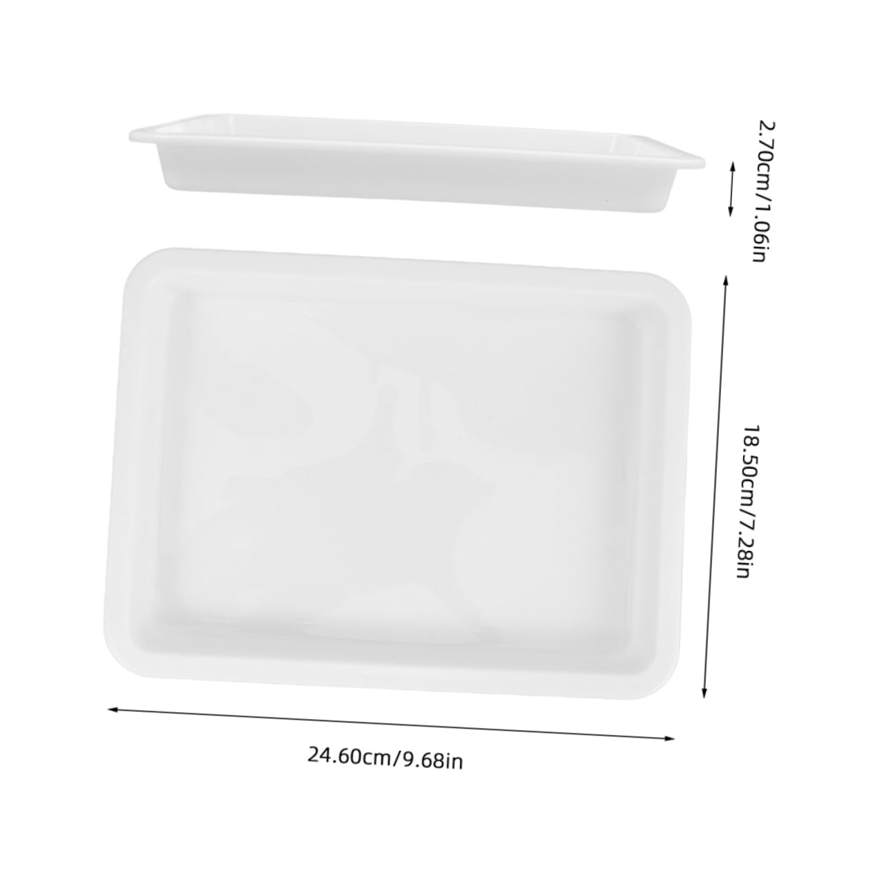 PRETYZOOM 4Pcs Leakproof Lab Sample Tray Acid Alkali Resistant Containment Trays for Scientific Experiments for Education and Industrial Use