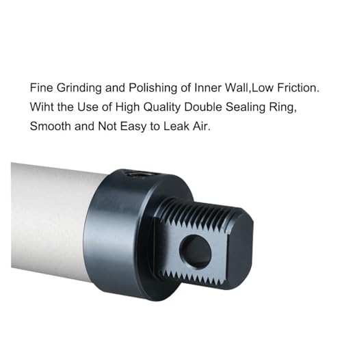 Microcilindro MAL20 de doble efecto con carrera de 250mm en aleación de aluminio resistente 4