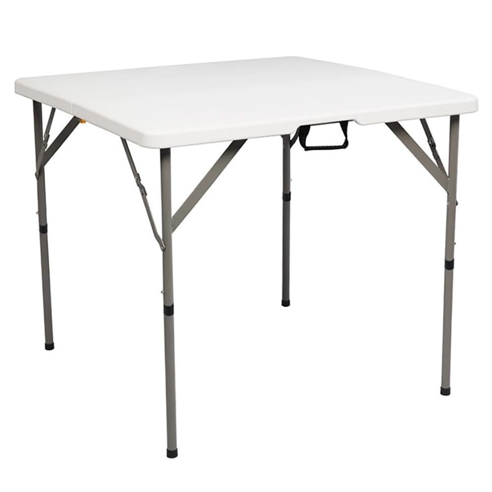 Heavy Duty 3ft Trestle Folding Table Plastic Trestle for Garden Patio BBQ Picnic Party Dining Camping Catering Market White with Carrying Handle