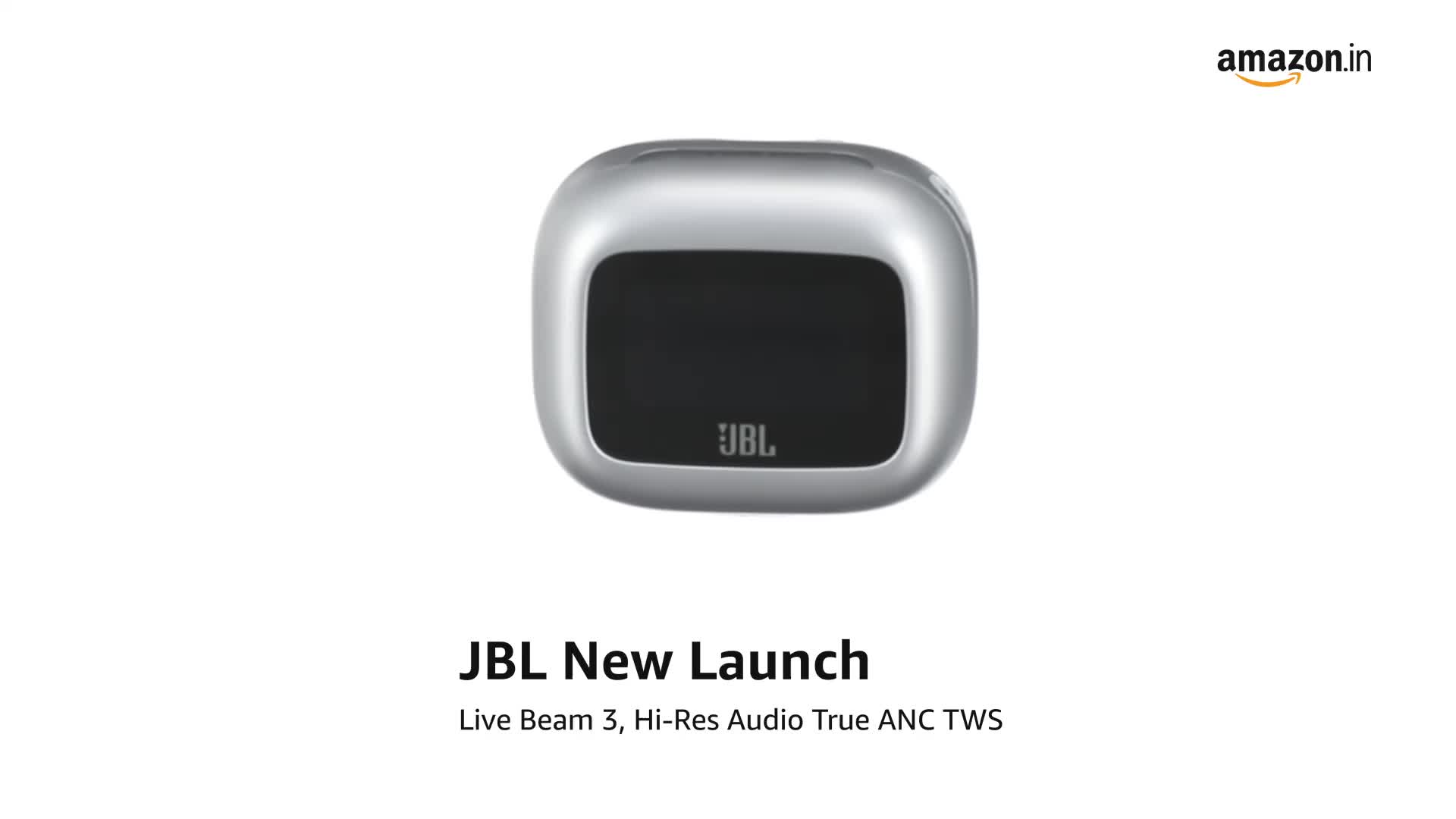 JBL New Launch Live Beam 3 TWS,Hi-Res Audio True ANC Earbuds,Smart