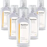 Safety First Aid Group HypaClean Antibacterial Alcohol Hand Gel 50ml Travel Size, Pack 6