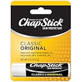 ChapStick Classic (Regular Flavor, 12 Sticks) Skin Protectant Lip Balm Tube, 0.15 Ounce (12 Blister Packs of 1 Stick, 12 Total Sticks)