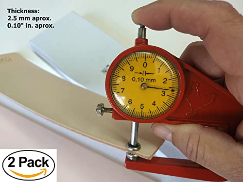 Pack Of 2 Leather Honing Strop 3 Inch By 10 Inch With Double-Sided Adhesive Tape | 2 Knife Sharpening Strops By Upon Leather #TOP3