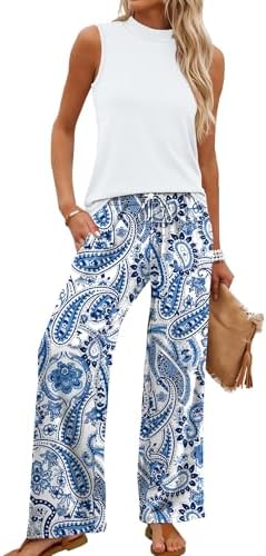 WIHOLL Two Piece Set for Women Summer Spring Outfits Cruise Trave...