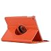 Produktbild Schutzhülle für Apple iPad Air 1 Air 2 5 6, 360 Grad drehbar, Leder, Orange