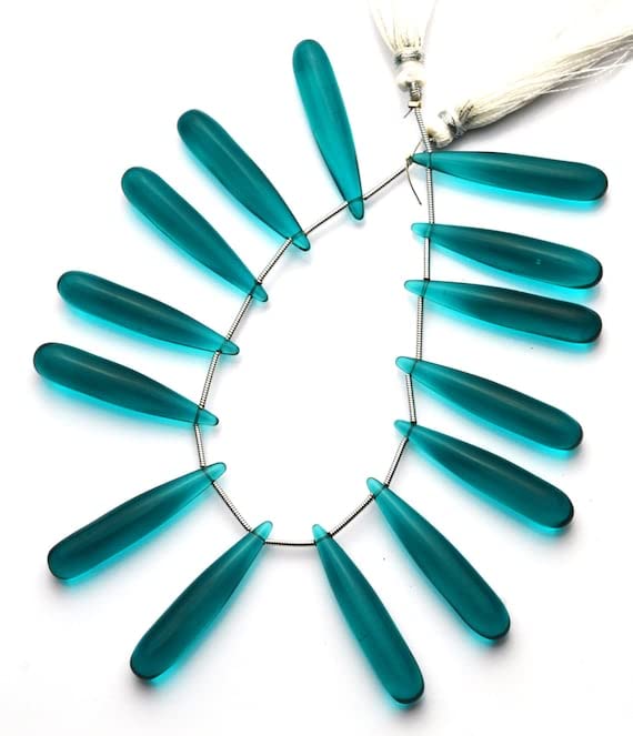 Perles briolettes apatite verte hydro quartz pour fabriquer un cadeau fait main unique