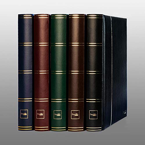Prophila Stockbook stamp album (new) 60 black pages, blue cover