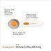 Fiskars 45mm Rotary Cutter for Fabric, Premium Steel Stick Fabric Cutter Cuts Through Multiple Layers, Right and Left Handed, Easy and Safe Blade Change, Arts and Crafts, Sewing and Quilting Tools