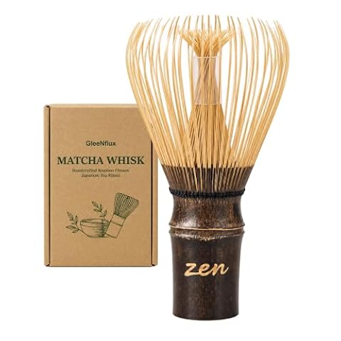 GleeNflux Purple Bamboo Matcha Whisk, Handcrafted Shin-Style Chasen — $23.99 (20% off)