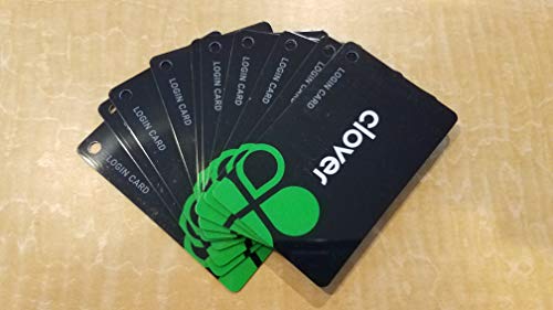 Clover Employee Login Card - Lot of 10