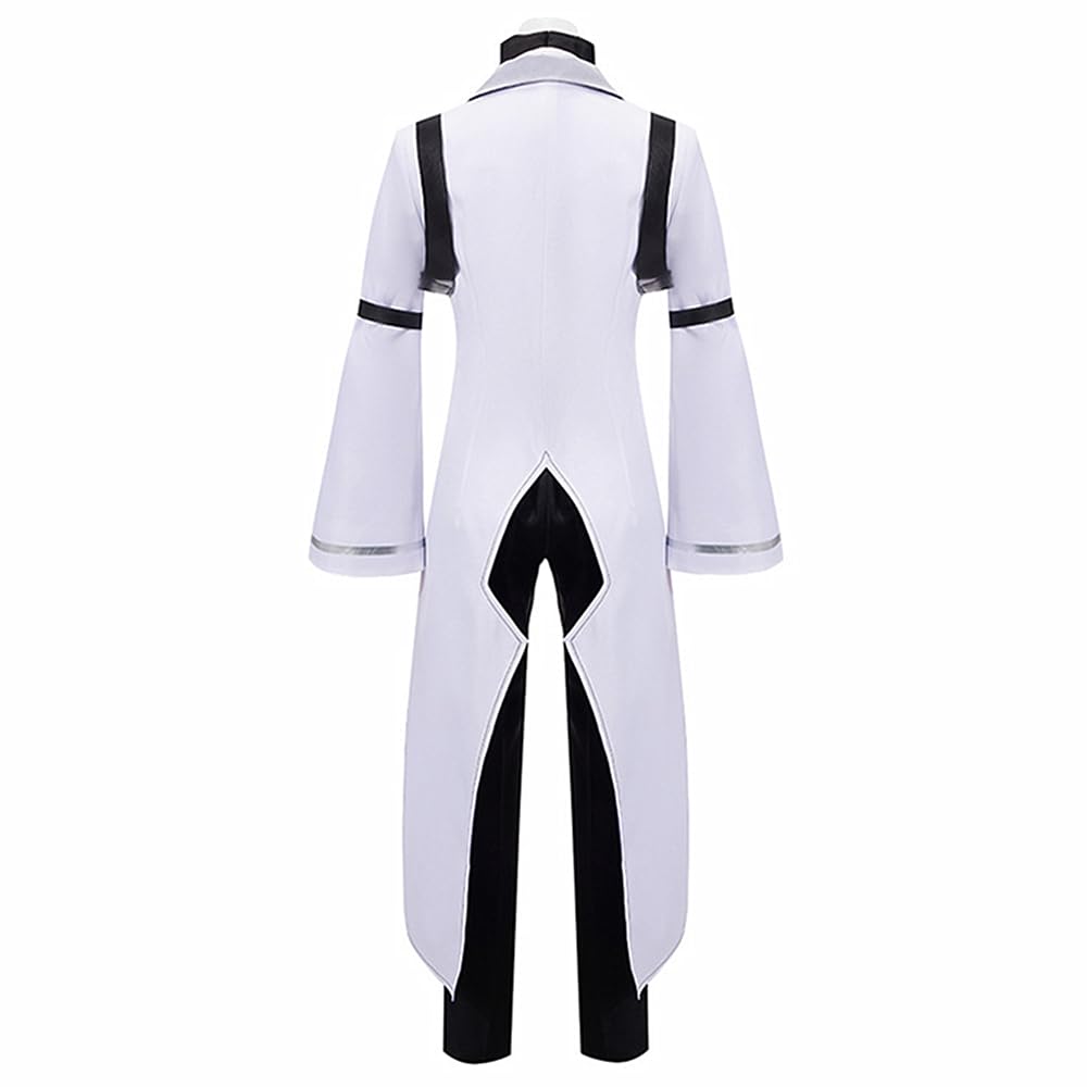 Charous Anime Bungo Stray Dogs Cosplay Sigma Kostüm,Unisex Langer Mantel Uniformanzug Für Manga Ausführen Cosplay