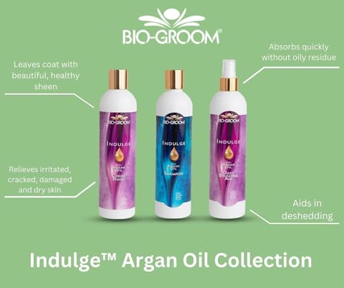 Bio-groom Indulge Argan Oil Dog Conditioner – Deshedding Dog Bathing Supplies, Puppy Wash, Cat & Dog Grooming Supplies for Sensitive Skin, Cruelty-Free, Made in USA, Dog Products – 355 ml - Image 5