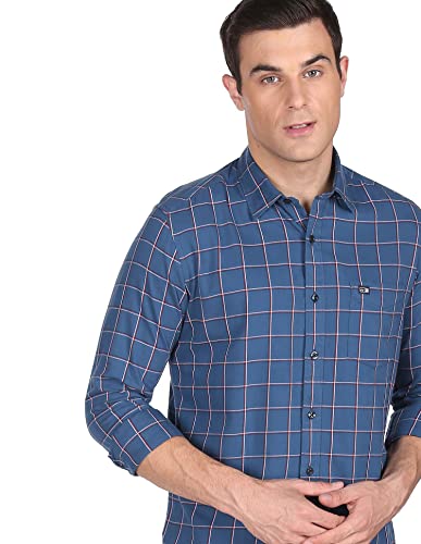 Image of Arrow Men's Checkered Slim Fit Shirt
