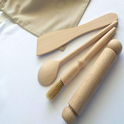 Personalised Apron & Optional Utensils Set - Kids Aprons -Baking Sets- boys Girls Kitchen Gift - Image 2