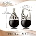 Linda Schnoll Hematite and Ball Hinged Pierced Earrings - Jet Black Jade