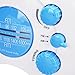 Adjustable Volume Shower Radio, Water Proof AM FM Radio Portable Electronic Station Search Radio for Bathroom, Kitchen and Outdoor