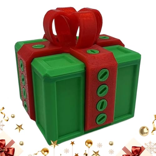 Caja de Broma difícil de Abrir con múltiples cerraduras CREA Risas Proporciona Entretenimiento Genera sorpresas Juguete de Broma Impreso en 3D para Navidad Festival de Halloween Oficina