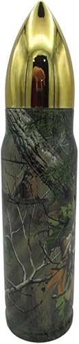 Miniatura 2 de Termo de camuflaje con diseño de bala, botella de agua, estilo rifle, 17 onzas, caza, pesca, al aire libre, envoltura completa, acabado brillante