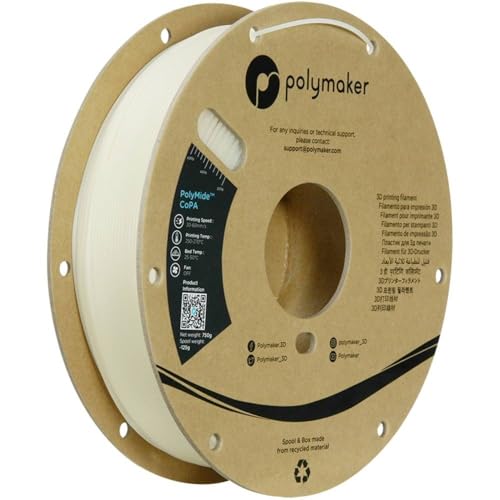 Image of Polymaker Nylon Filament 1.75mm 0.75kg Natural CoPA, PolyMide CoPA Warp Free Nylon 3D Printer Filament, Strong & Tough & Heat Resistant