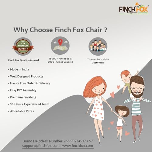 Image of Finch Fox Shree Faux Leather Living Room Dining Chair in Black Color with Black Powder Coated Metal Legs