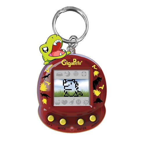 GigaPets Giga Pets Tech T-Rex Animal virtuel, edition nostalgique 90s, 3D multicolore