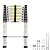 Telescoping Ladder 10.5ft 3.2M 330LB Capacity Aluminum Light Weight Folding Extendable 11 Steps Compact Size Portable for Indoor Outdoor Decoration Roof Work RV Camper
