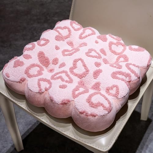 Coussin de siège contre le mal de dos : lot de 2 assises en peluche épaisse pour chaise et voiture