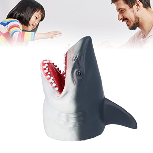 Fantoches Brinquedo de simulação, Fantoche de mão de tubarão seguro de borracha macia para crianças