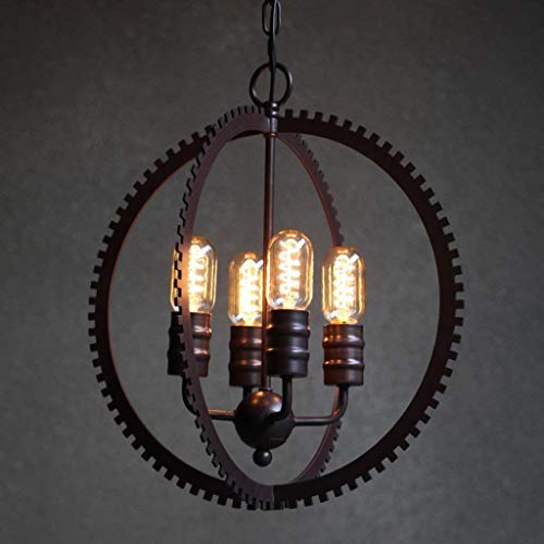 Lustre industriel E27 chic pour éclairage d'hôtel et salon américain moderne