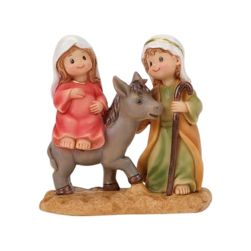 Sculptures religieuses haut de gamme de la Sainte Famille pour décoration de table